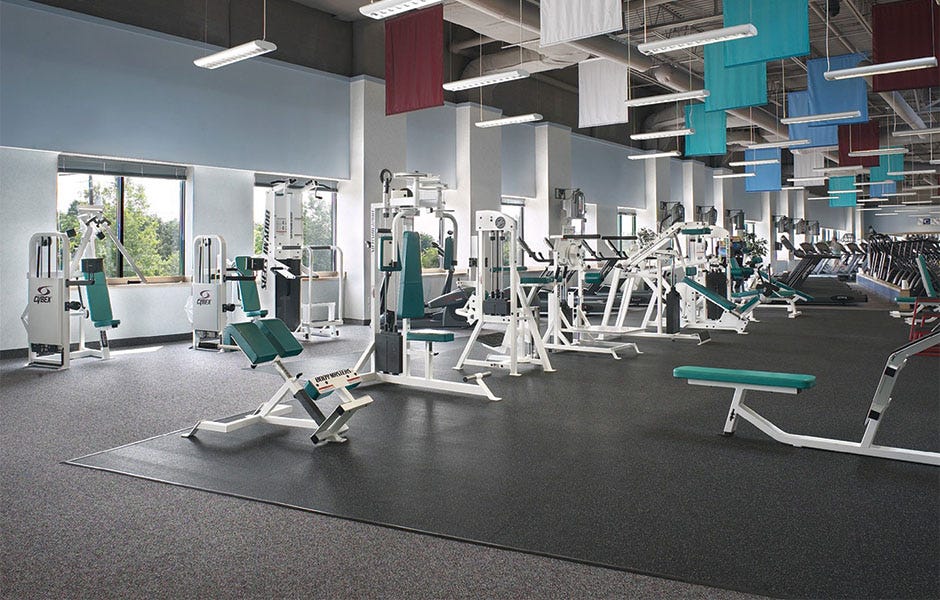 Decathlon is recommended for weight rooms and fitness centers—available at Matter Surfaces